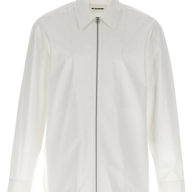 Jil Sander White Cotton Blouse