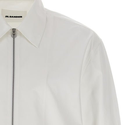 Jil Sander White Cotton Blouse