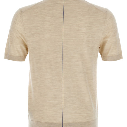 Burberry Beige Wool Polo Shirt