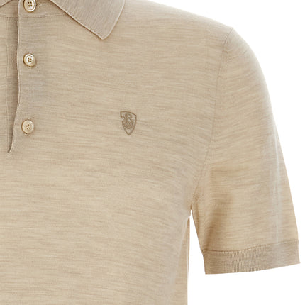 Burberry Beige Wool Polo Shirt