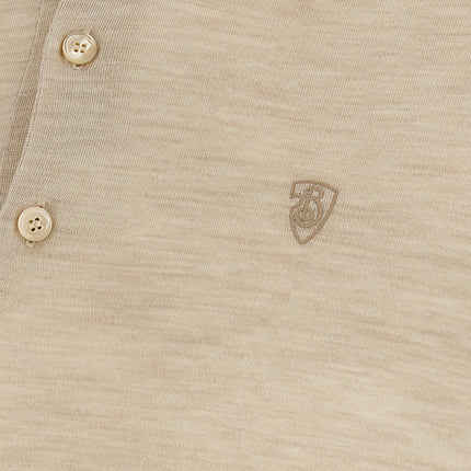 Burberry Beige Wool Polo Shirt