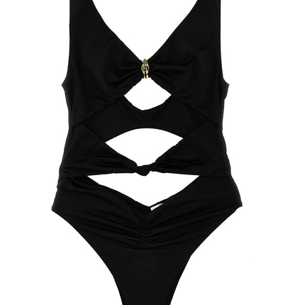 Elisabetta Franchi Black Polyamide One-Piece Swimsuit