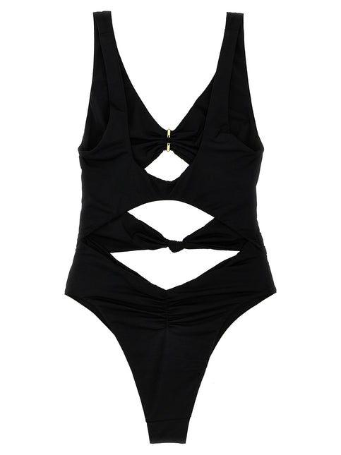 Elisabetta Franchi Black Polyamide One-Piece Swimsuit