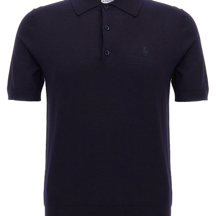 Burberry Blue Wool Polo Shirt