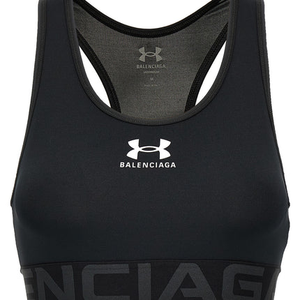 Balenciaga Black Polyester Sport Bra