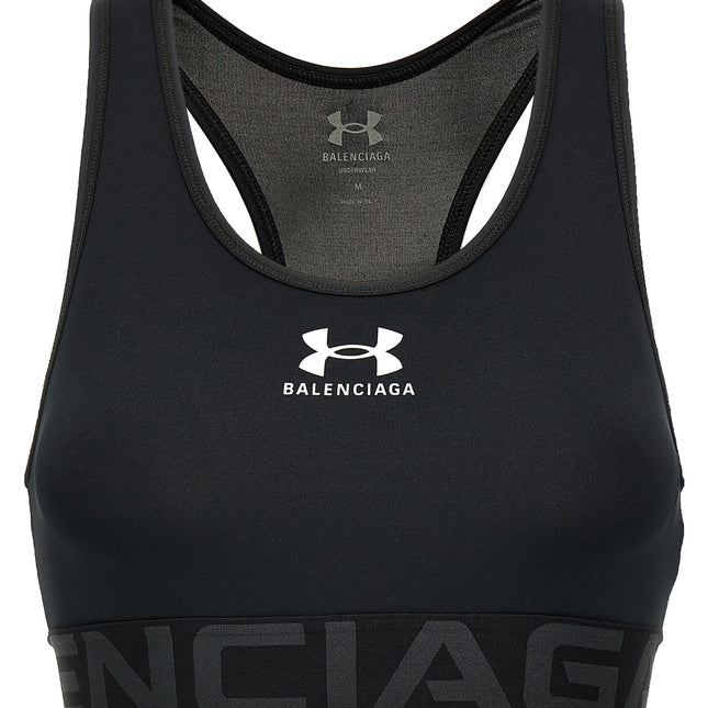 Balenciaga Black Polyester Sport Bra