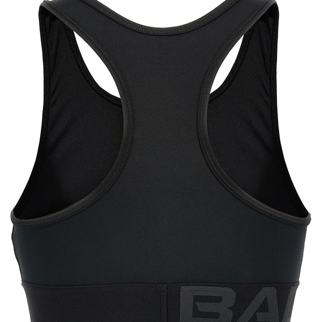 Balenciaga Black Polyester Sport Bra