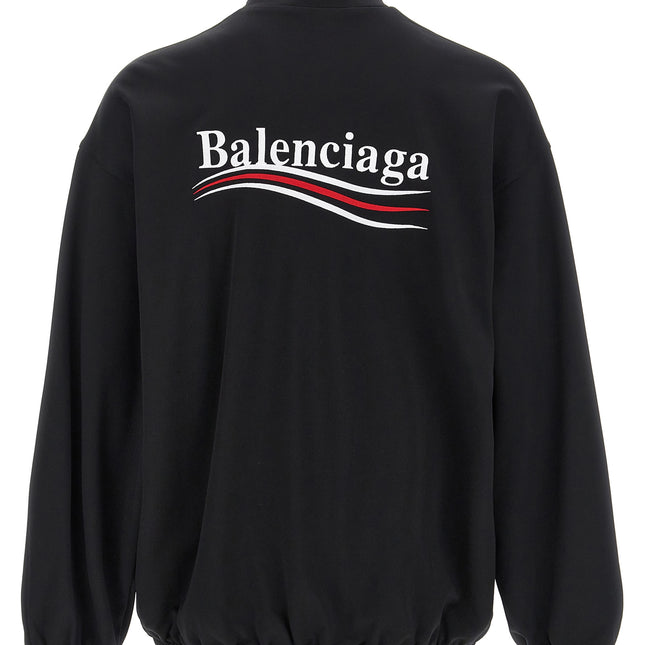 Balenciaga Black Polyamide Sweatshirt