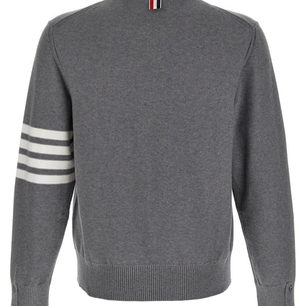 Thom Browne Gray Cotton Cardigan