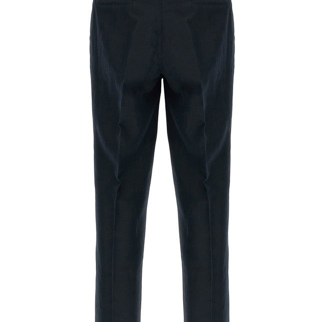 Brunello Cucinelli Blue Linen Casual Pants
