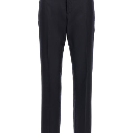 Thom Browne Blue Wool Casual Pants
