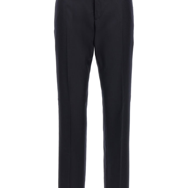 Thom Browne Blue Wool Casual Pants