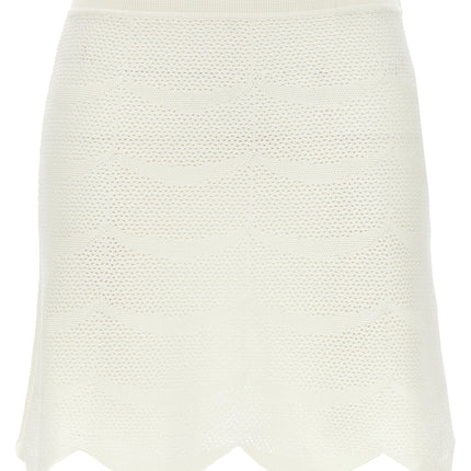 Tom Ford White Cotton Long Skirt