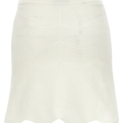Tom Ford White Cotton Long Skirt