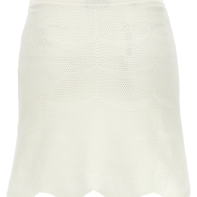 Tom Ford White Cotton Long Skirt