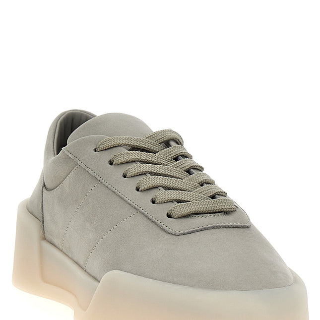 Fear Of God Gray Leather Athletic Sneakers