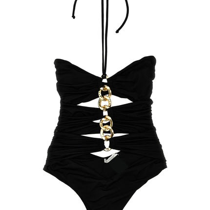 Elisabetta Franchi Black Polyamide One-Piece Swimsuit