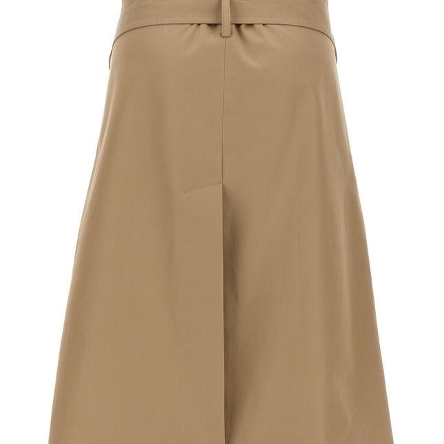 Vetements Beige Cotton Midi Skirt