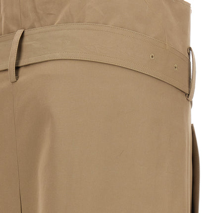 Vetements Beige Cotton Midi Skirt