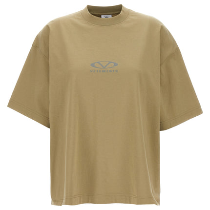 Vetements Beige Cotton T-Shirt