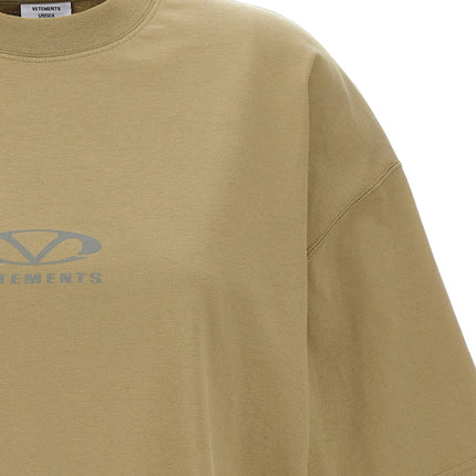 Vetements Beige Cotton T-Shirt