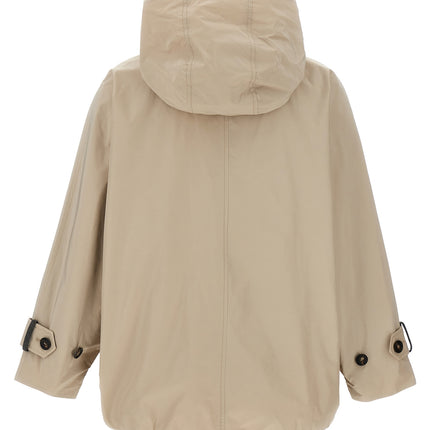 Brunello Cucinelli Beige Polyester Full-Length Jacket