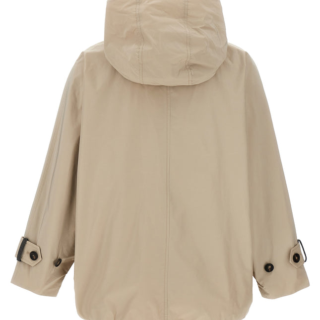 Brunello Cucinelli Beige Polyester Full-Length Jacket