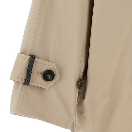 Brunello Cucinelli Beige Polyester Full-Length Jacket