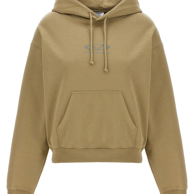 Vetements Beige Cotton Hoodie