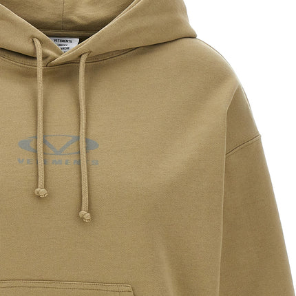 Vetements Beige Cotton Hoodie