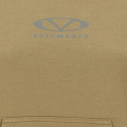 Vetements Beige Cotton Hoodie