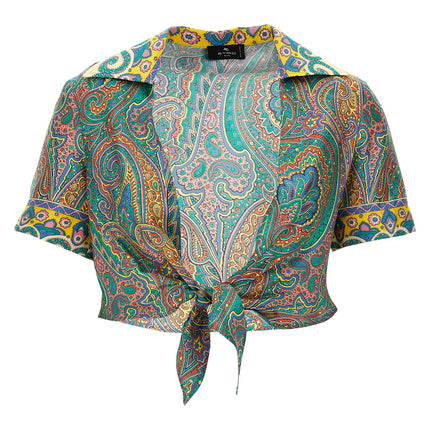 Etro Multicolor Silk Pattern Shirt
