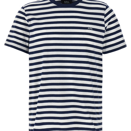 A.P.C. Blue Cotton T-Shirt