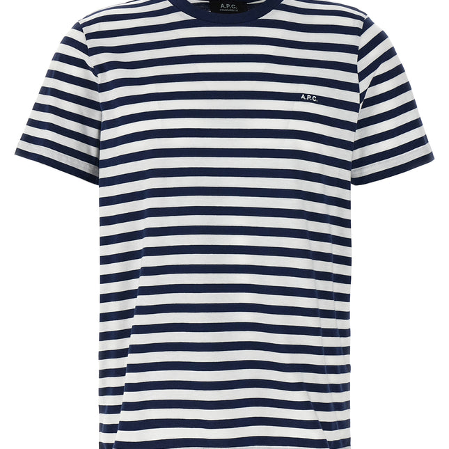A.P.C. Blue Cotton T-Shirt
