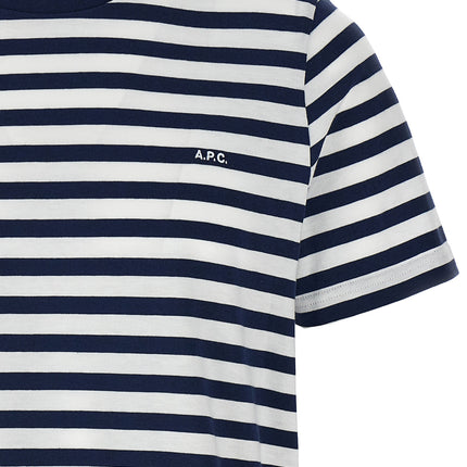 A.P.C. Blue Cotton T-Shirt