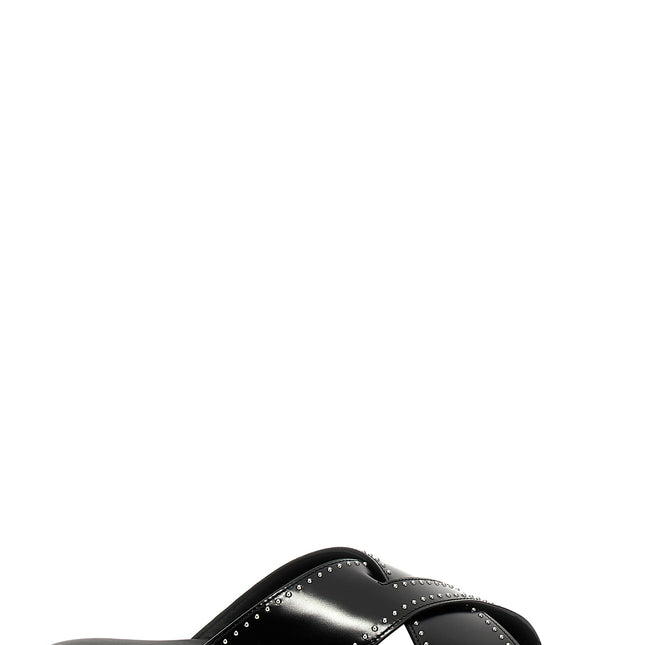 Church's Black Calf Leather Bos Taurus Slides