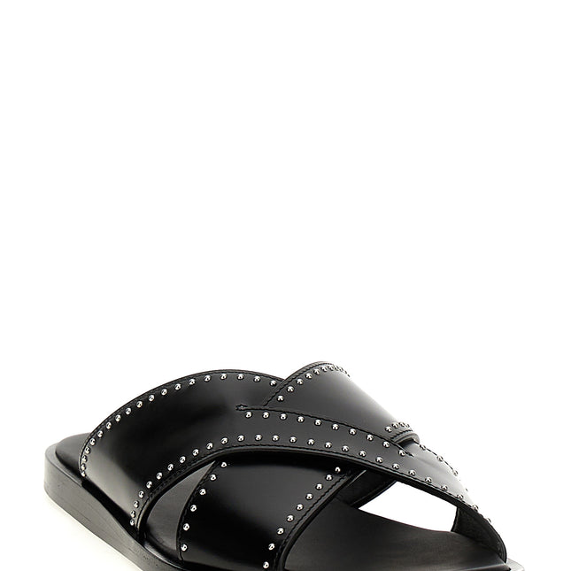 Church's Black Calf Leather Bos Taurus Slides