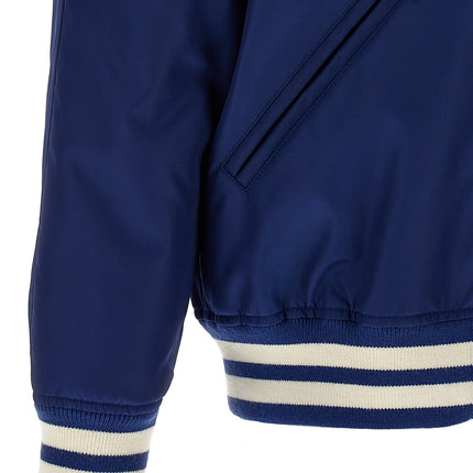 Valentino Garavani Blue Polyamide Bomber