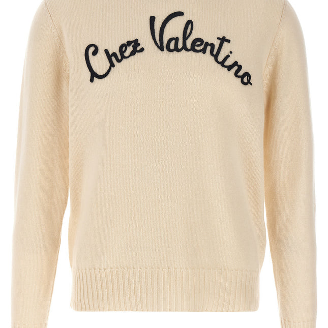 Valentino Garavani Beige Virgin Wool Cardigan