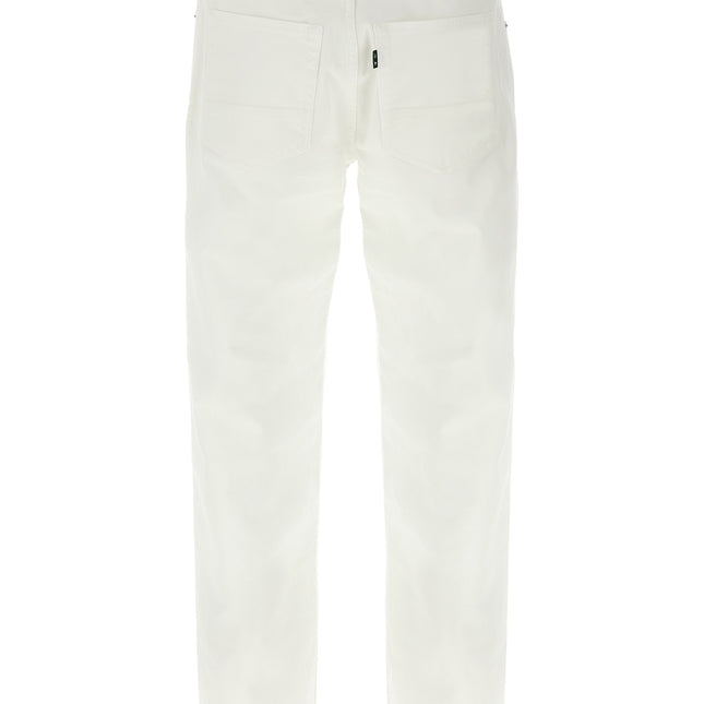 Department 5 White Cotton Straight-Leg Jeans