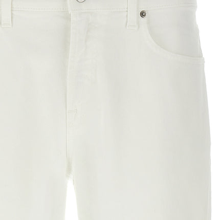 Department 5 White Cotton Straight-Leg Jeans