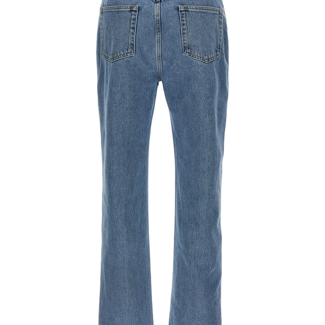 Loulou De Saison Blue Organic Cotton Straight-Leg Jeans