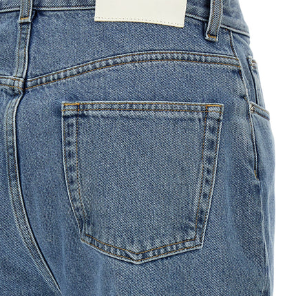 Loulou De Saison Blue Organic Cotton Straight-Leg Jeans