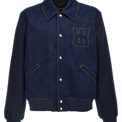WALES BONNER Blue Cotton Denim Jacket