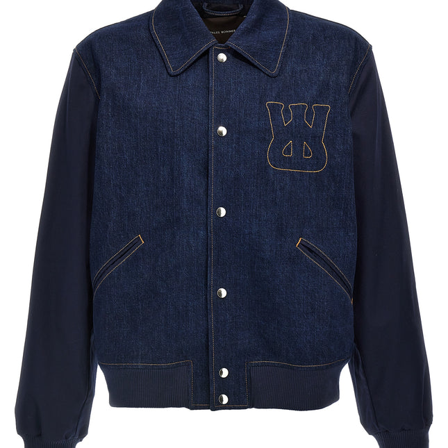 WALES BONNER Blue Cotton Denim Jacket