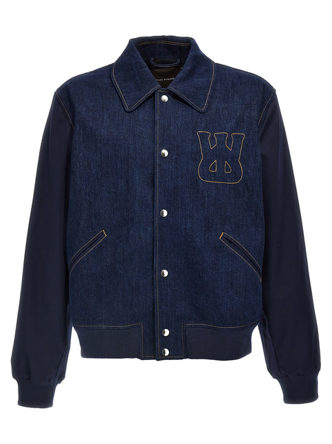 WALES BONNER Blue Cotton Denim Jacket