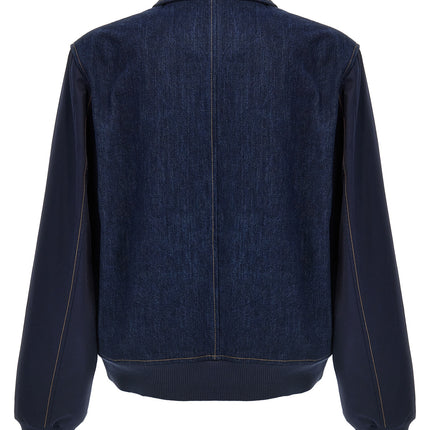 WALES BONNER Blue Cotton Denim Jacket