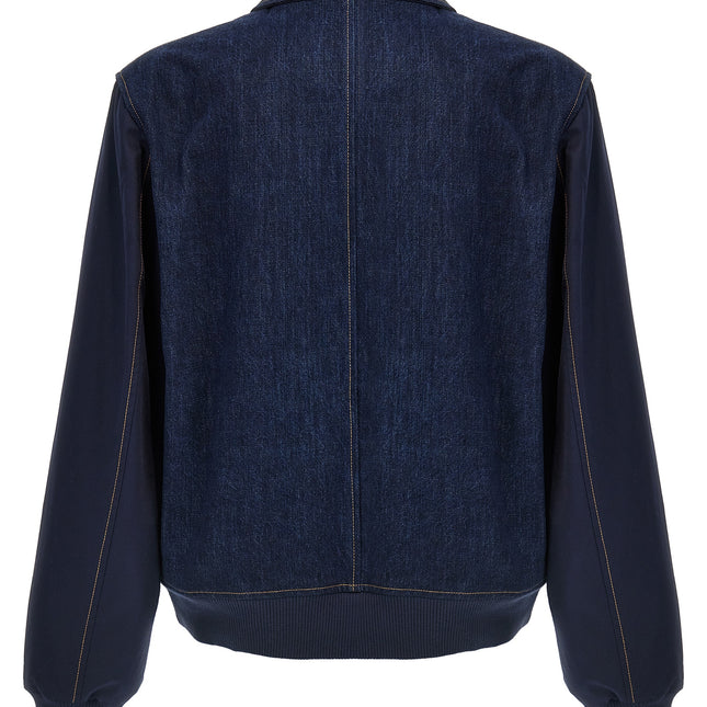 WALES BONNER Blue Cotton Denim Jacket