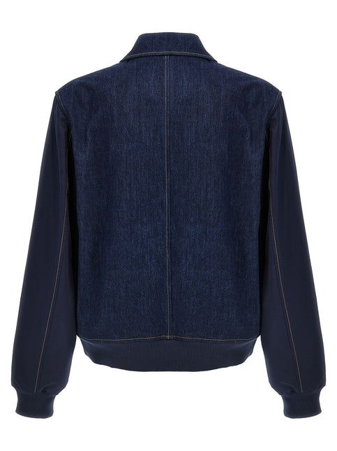 WALES BONNER Blue Cotton Denim Jacket