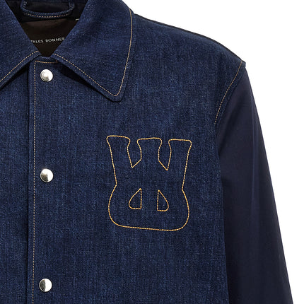 WALES BONNER Blue Cotton Denim Jacket